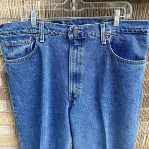 VTG Levis Blue Jeans 40x30 550 Tapered Made‎ in USA Denim Medium Wash